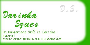 darinka szucs business card